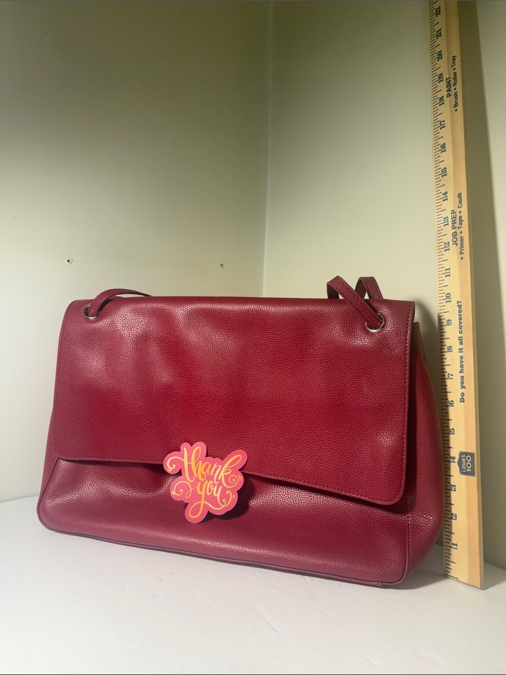 Structured Women’s Shoulder Bag in Rich Burgundy